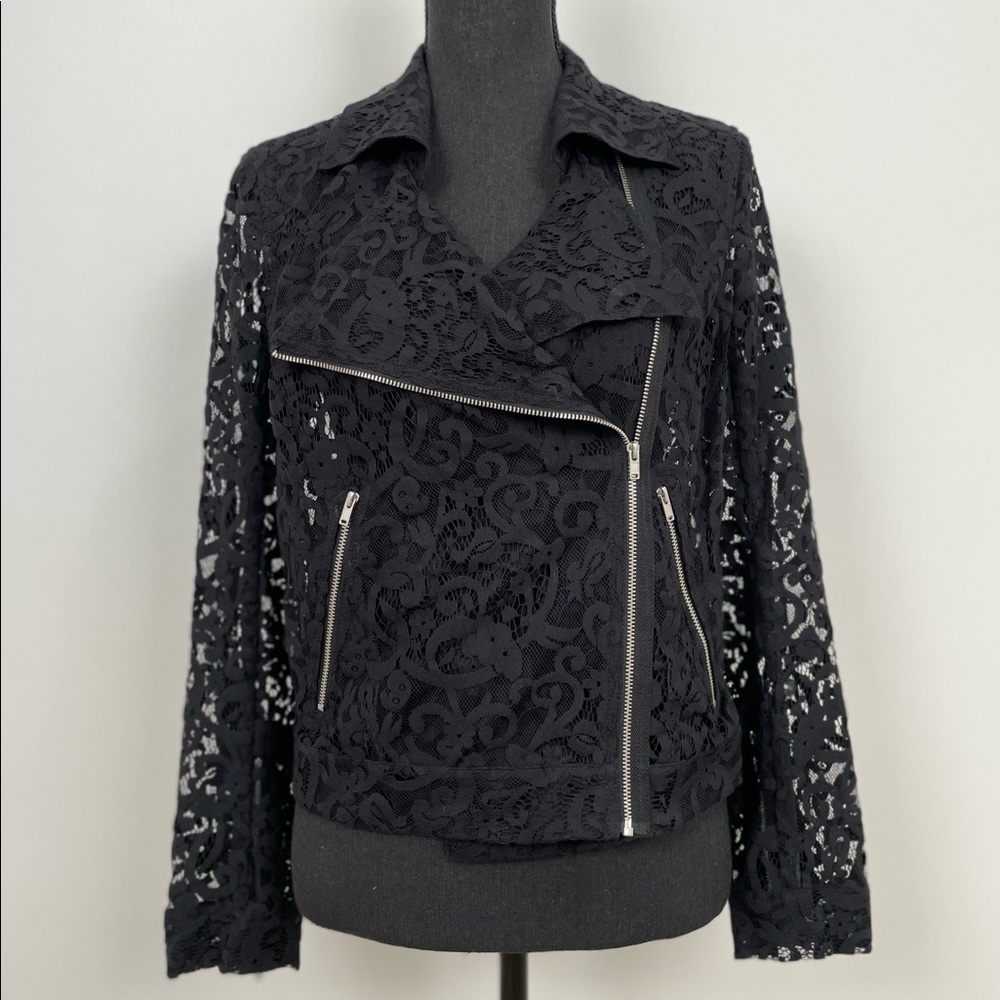 Black Lace Crop Jacket.